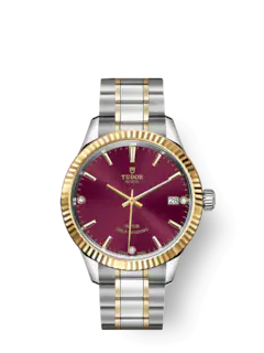Tudor Style, Stainless Steel and Yellow Gold with Diamond-set, 34mm, Ref# M12313-0015