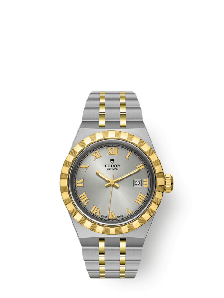 Tudor Royal, Stainless Steel and 18k Yellow Gold, 28mm, Ref# M28303-0001