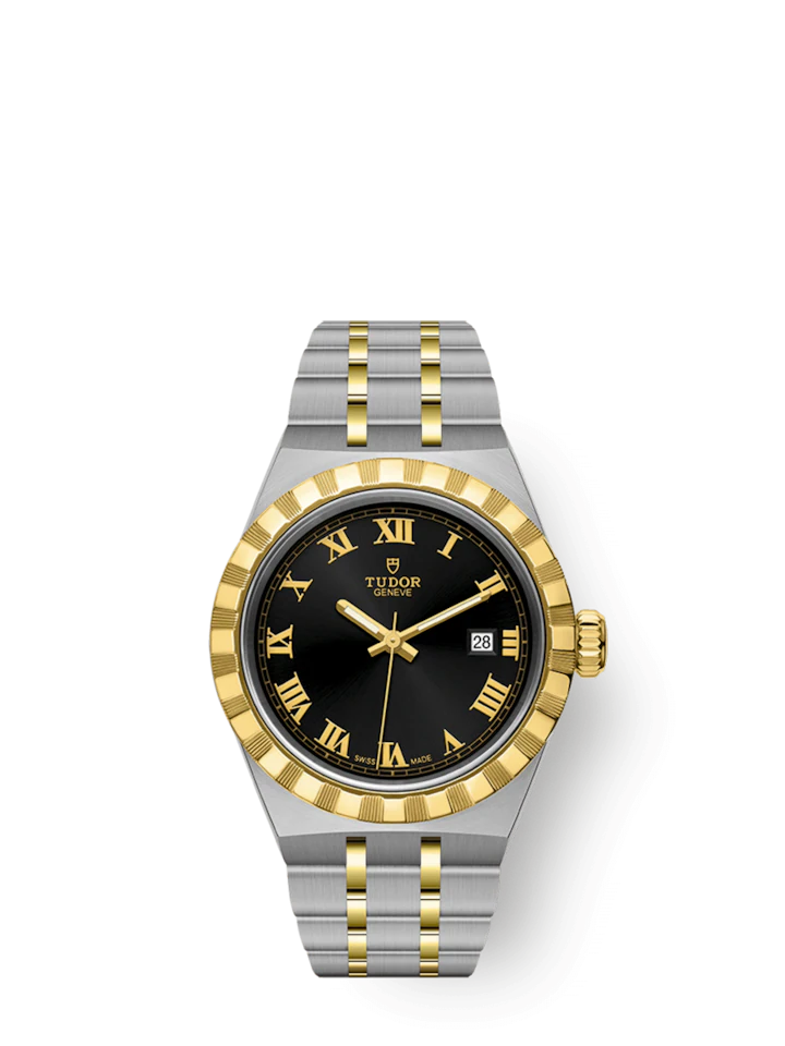 Tudor Royal, Stainless Steel and 18k Yellow Gold, 28mm, Ref# M28303-0003