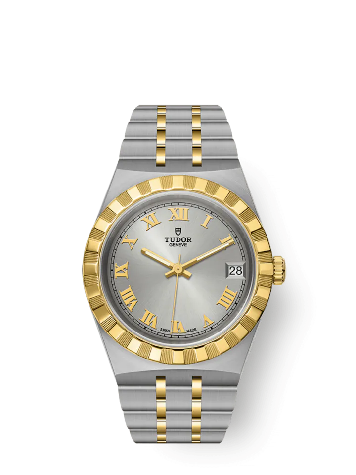 Tudor Royal, Stainless Steel and 18k Yellow Gold, 34mm, Ref# M28403-0001