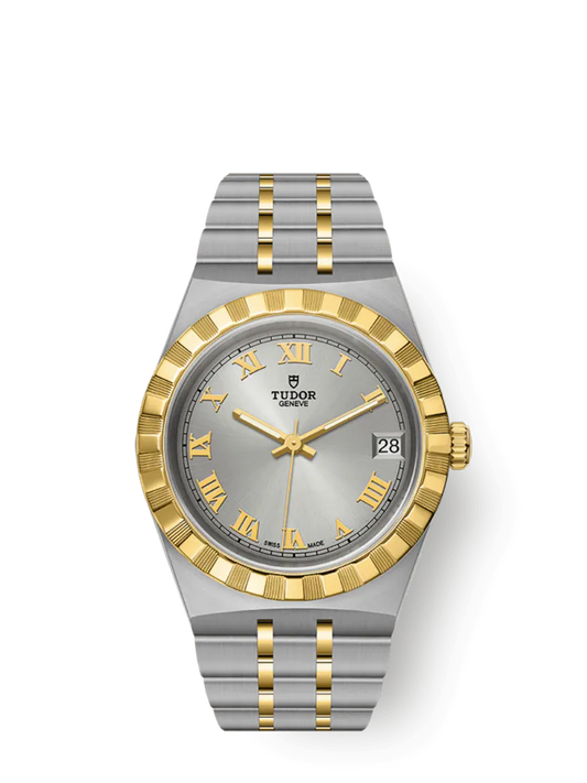 Tudor Royal, Stainless Steel and 18k Yellow Gold, 34mm, Ref# M28403-0001