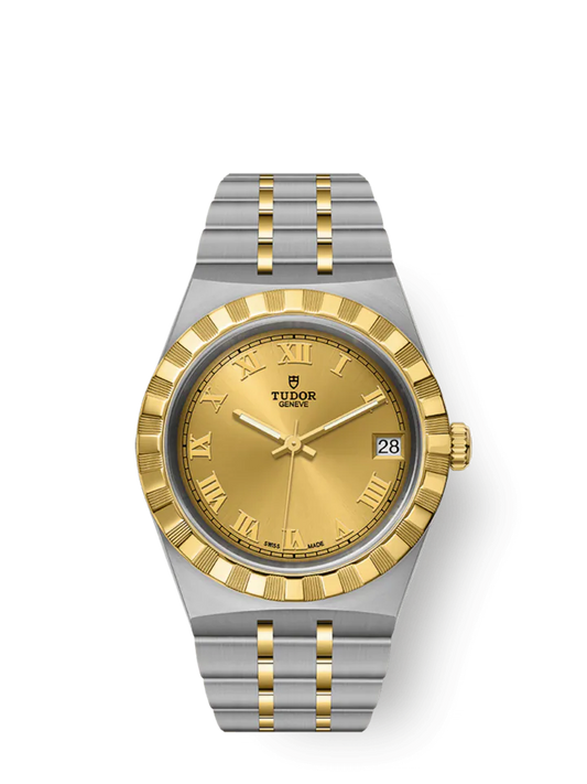 Tudor Royal, Stainless Steel and 18k Yellow Gold, 34mm, Ref# M28403-0004