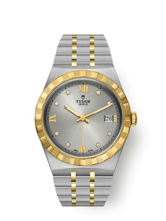 Tudor Royal, Stainless Steel and 18k Yellow Gold with Diamond-set, 38mm, Ref# M28503-0002