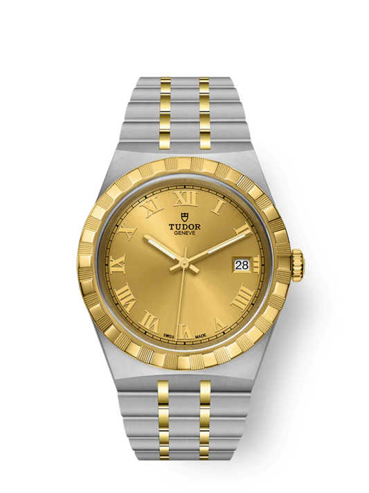 Tudor Royal, Stainless Steel and 18k Yellow Gold, 38mm, Ref# M28503-0003