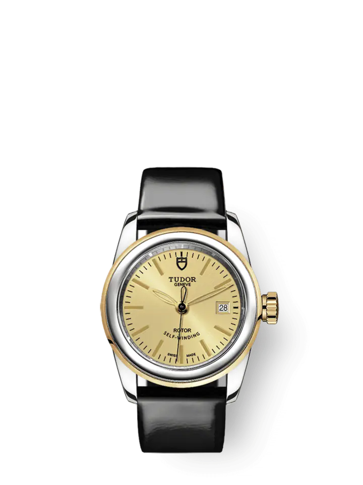 Tudor Glamour Date, Stainless Steel and 18k Yellow Gold, 26mm, Ref# M51003-0020