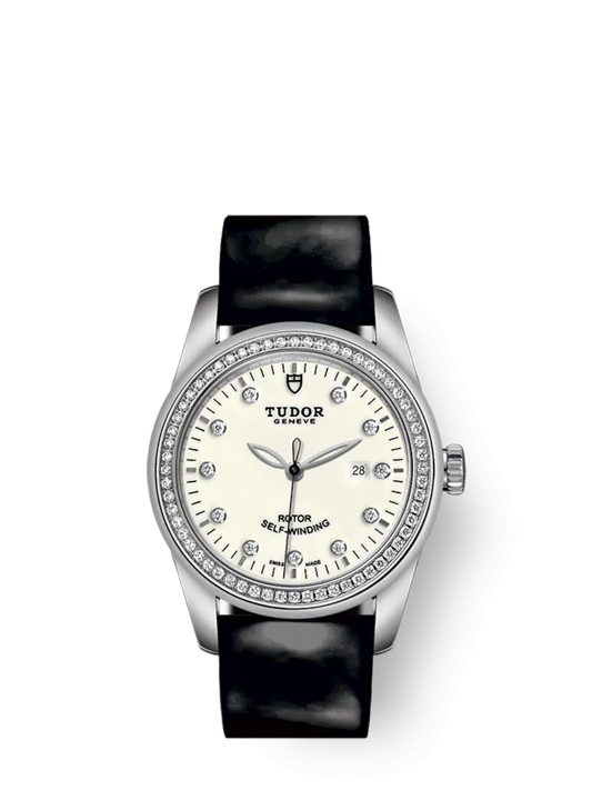 Tudor Glamour Date, Stainless Steel and Diamond-set with Diamond-set bezel, 31mm, Ref# M53020-0086