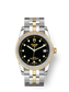 Tudor Glamour Date, Stainless Steel and 18k Yellow Gold with Diamond-set dial and Diamond-set bezel, 36mm, Ref# M55023-0022