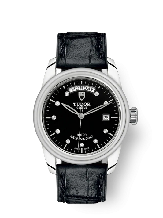 Tudor Glamour Date+Day, Stainless Steel and Diamond-set, 39mm, Ref# M56000-0049