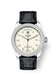 Tudor Glamour Date+Day, Stainless Steel and Diamond-set, 39mm, Ref# M56000-0184