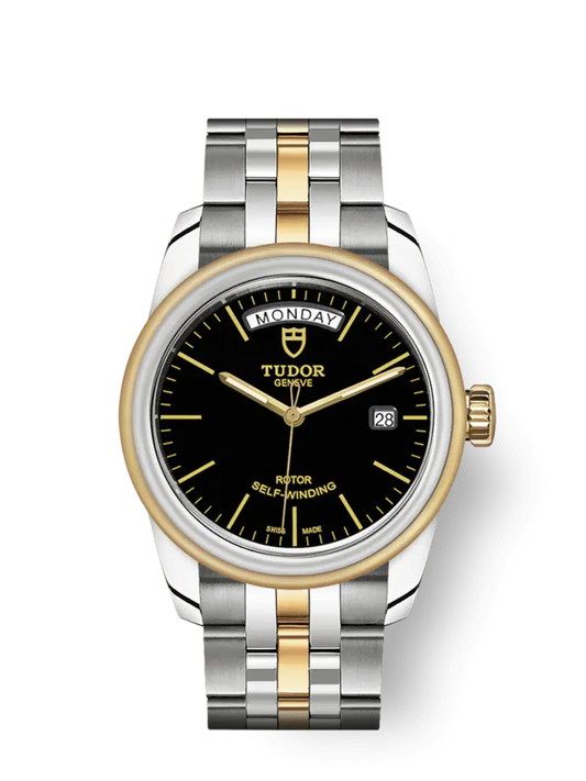 Tudor Glamour Date+Day, Stainless Steel and 18k Yellow Gold, 39mm, Ref# M56003-0007