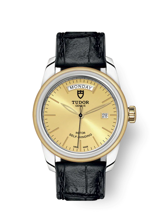 Tudor Glamour Date+Day, Stainless Steel and 18k Yellow Gold, 39mm, Ref# M56003-0024