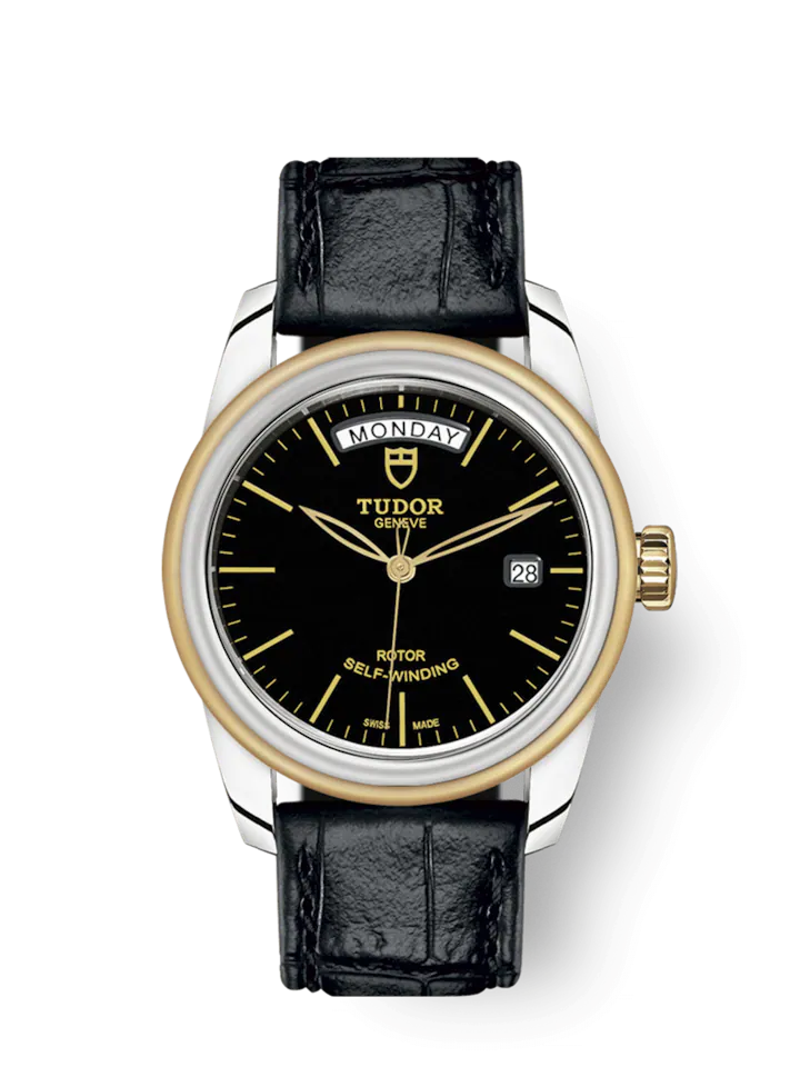 Tudor Glamour Date+Day, Stainless Steel and 18k Yellow Gold, 39mm, Ref# M56003-0040