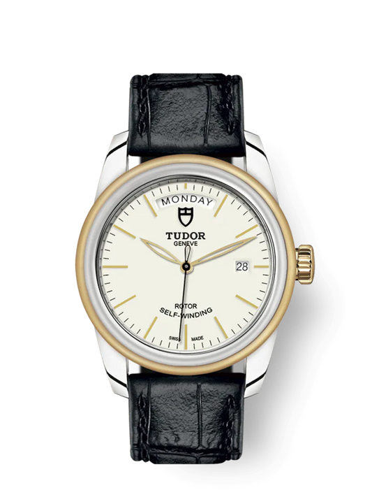 Tudor Glamour Date+Day, Stainless Steel and 18k Yellow Gold, 39mm, Ref# M56003-0107