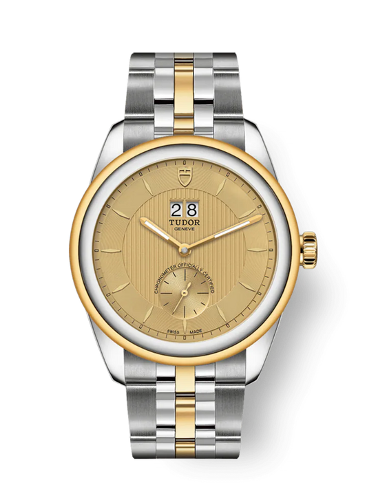 Tudor Glamour Double Date, Stainless Steel and 18k Yellow Gold, 42mm, Ref# M57103-0003
