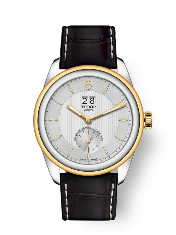 Tudor Glamour Double Date, Stainless Steel and 18k Yellow Gold, 42mm, Ref# M57103-0019