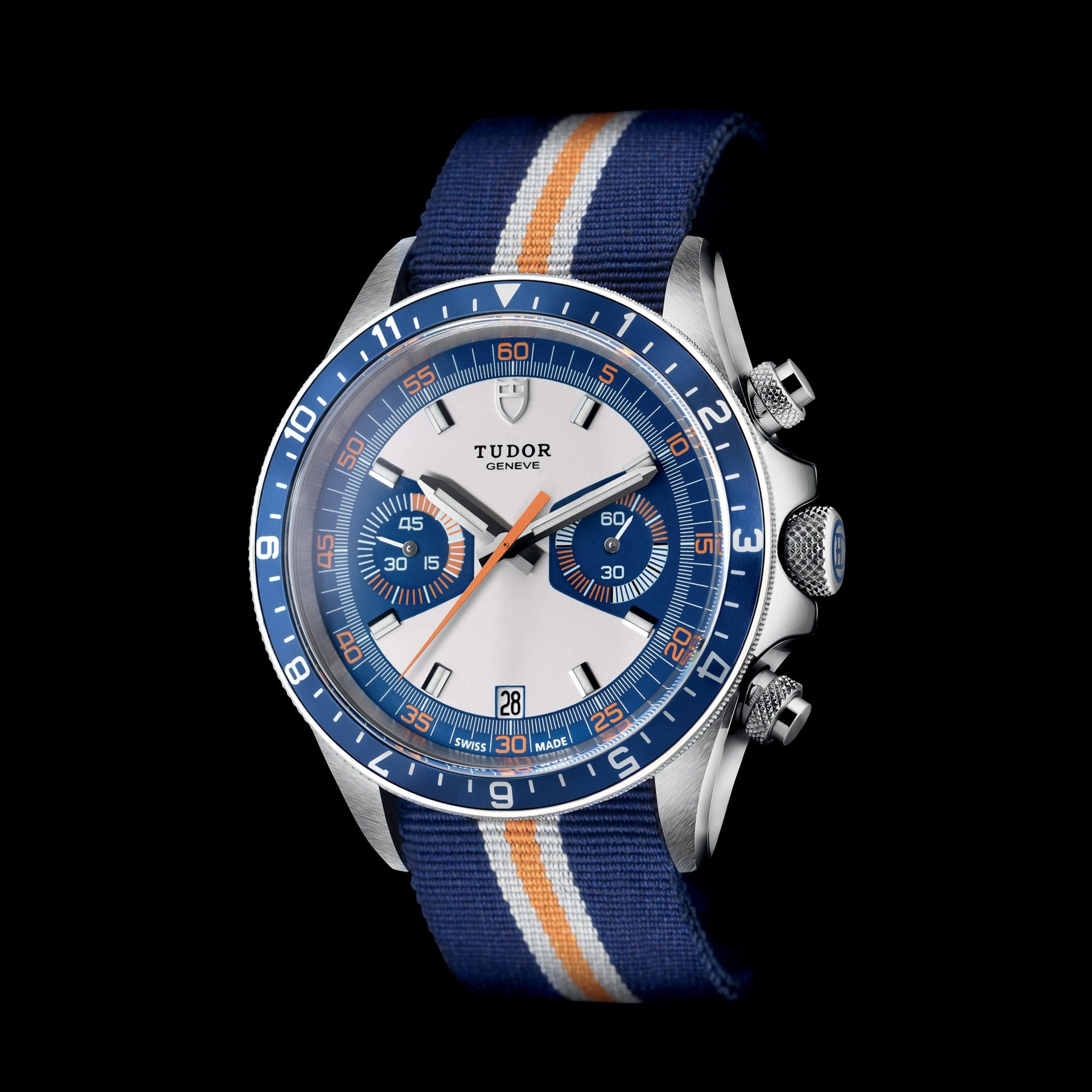 Tudor Heritage Chrono Blue, Stainless Steel, 42mm, Ref# M70330B-0003, Side