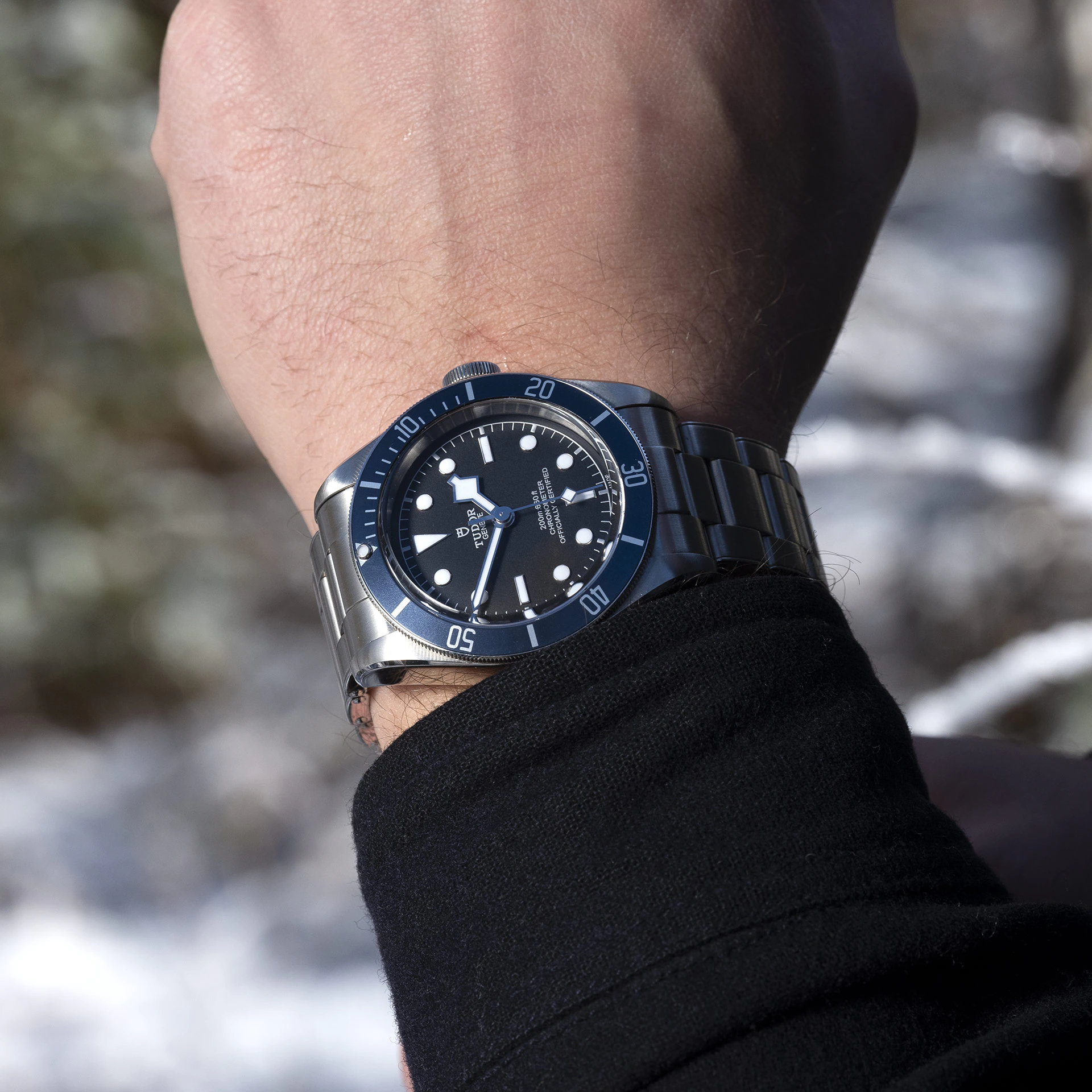 Tudor sales black steel
