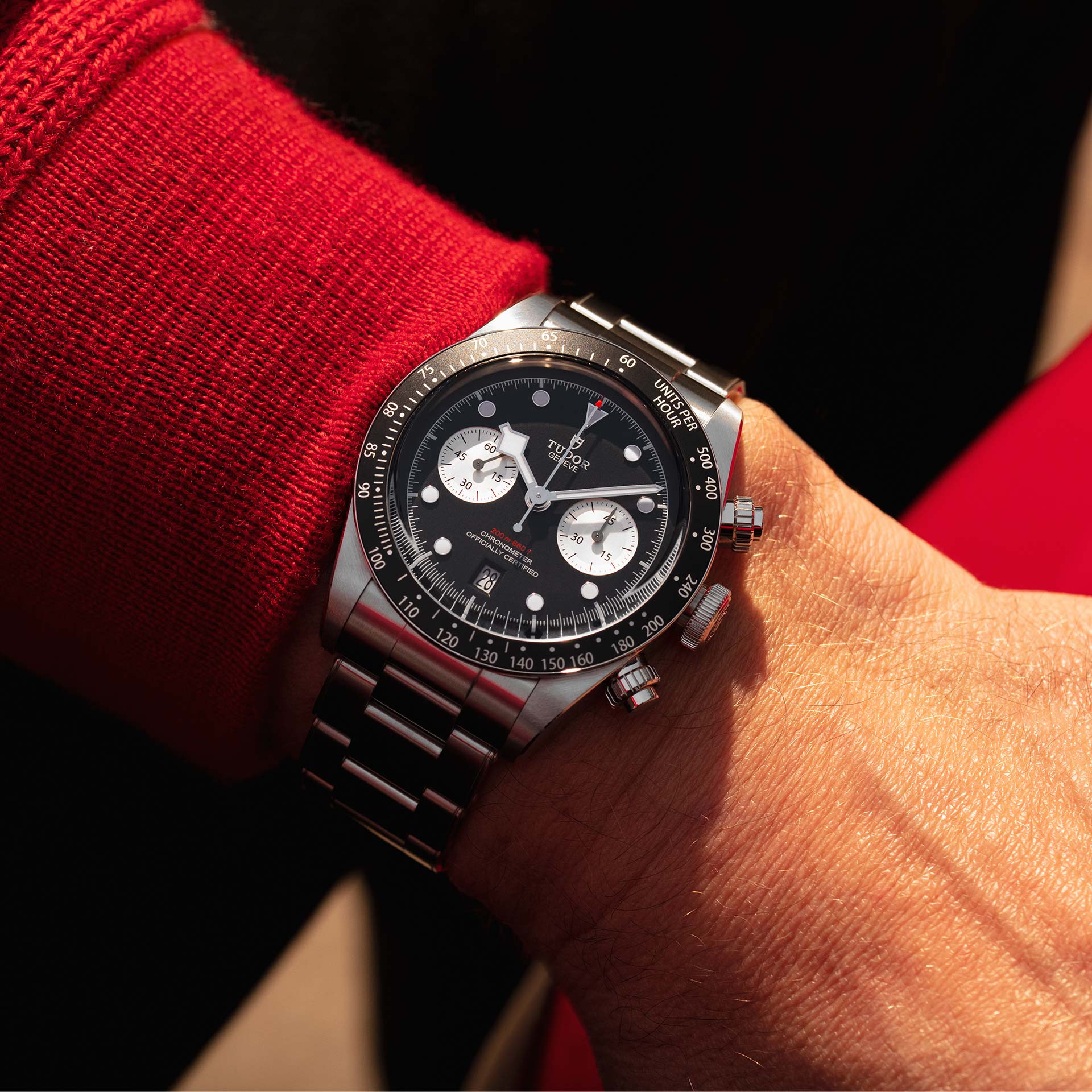 Tudor Black Bay Chrono, 41mm, 316L Stainless Steel, Ref# M79360N-0001, Watch on hand