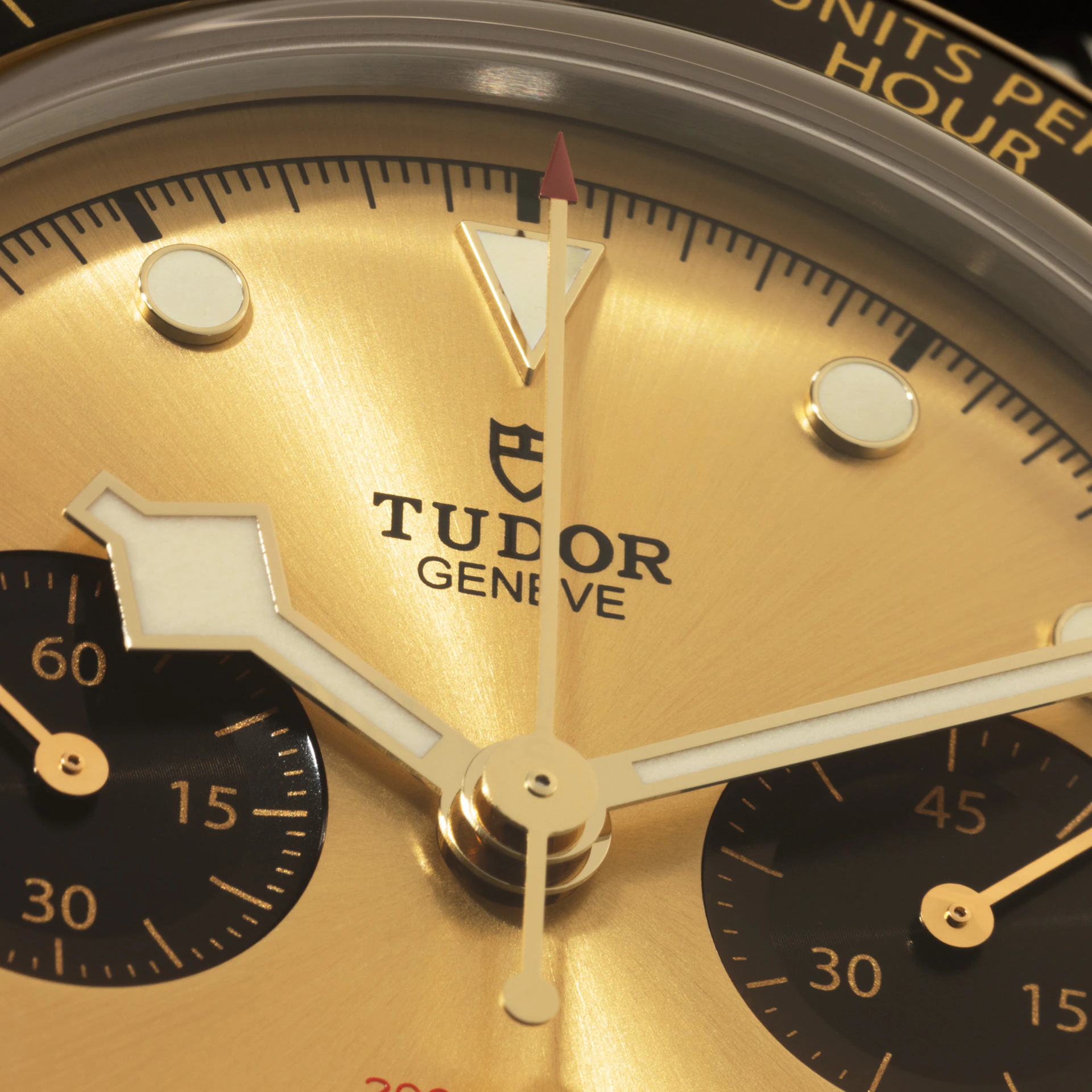 Tudor Black Bay Chrono S&G, 41mm, Stainless Steel and 18k Yellow Gold, Ref# M79363N-0008, Dial