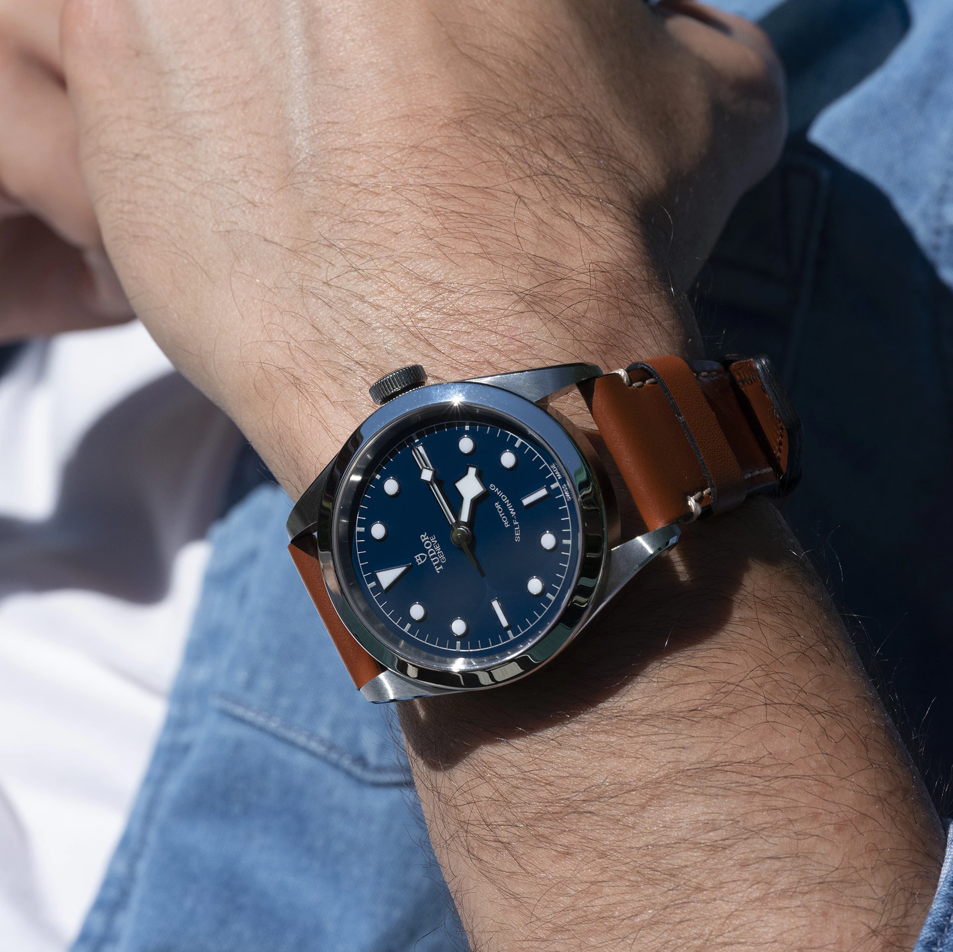Tudor black bay 41 leather 2025 strap