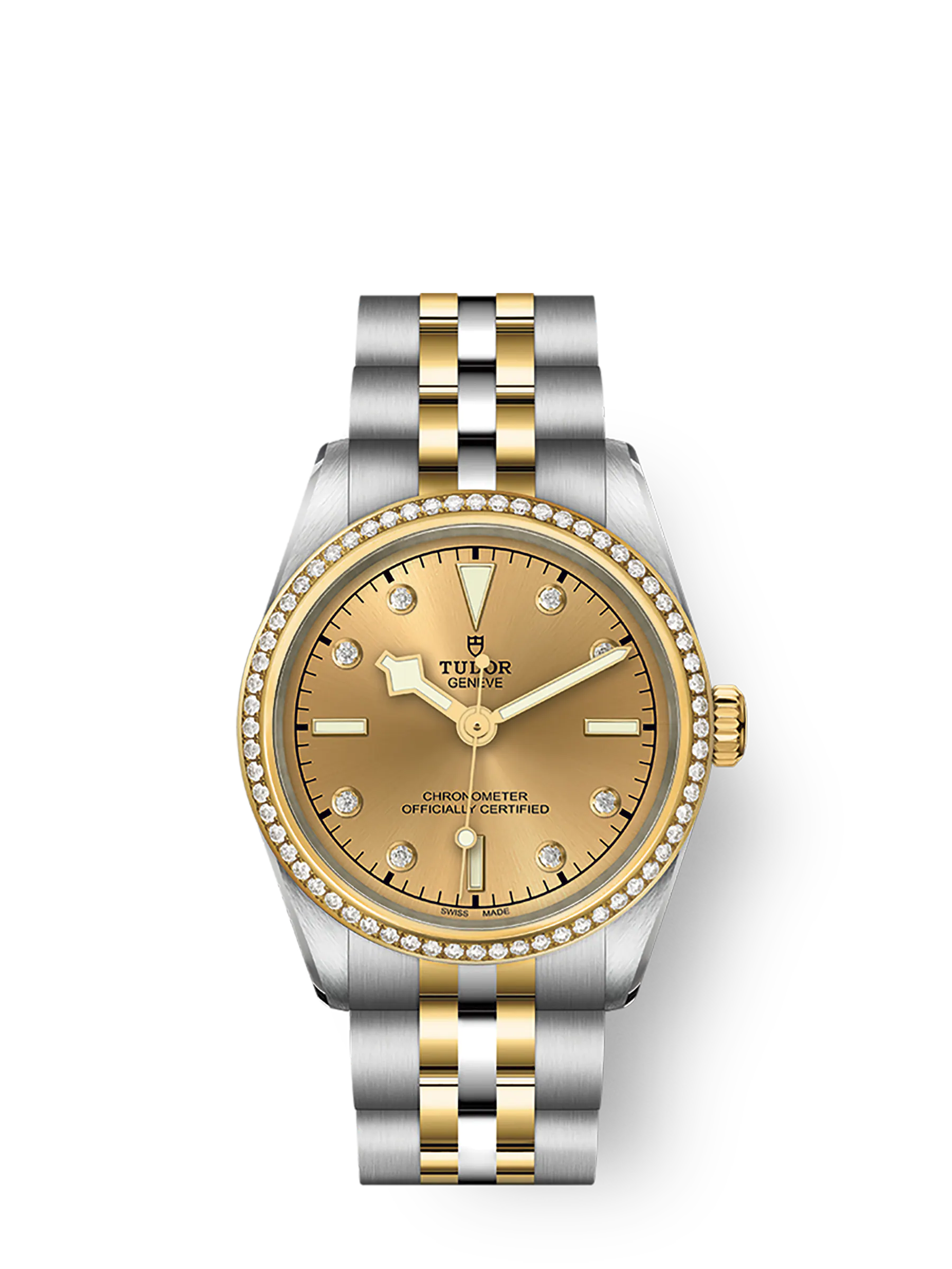 Tudor Black Bay 31 S&G, 316L Stainless Steel, 18k Yellow Gold and Diamonds, Ref# M79613-0007