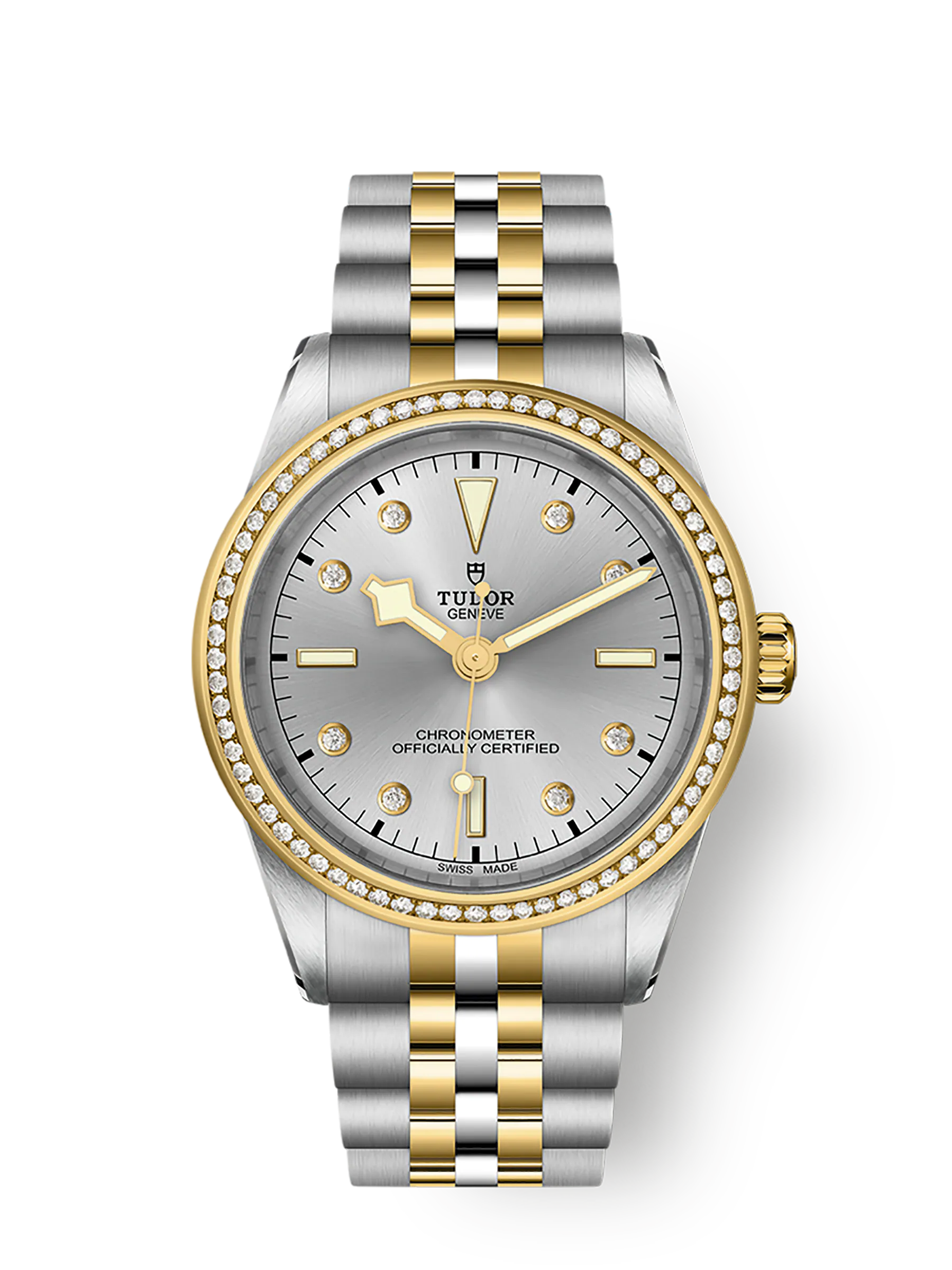 Tudor Black Bay 39 S&G, 316L Stainless Steel, 18k Yellow Gold and Diamonds, Ref# M79673-0006