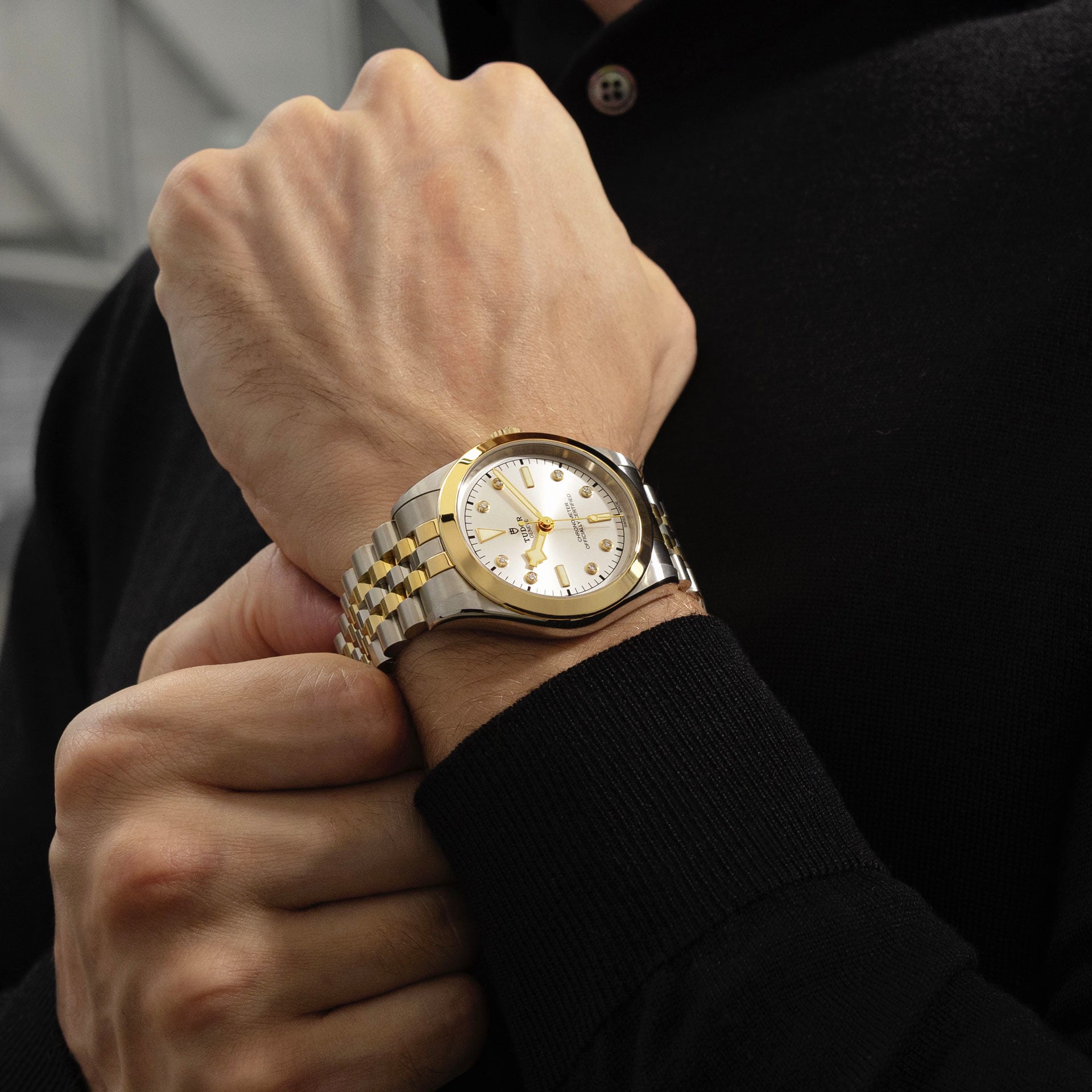 Tudor black bay 41 gold clearance