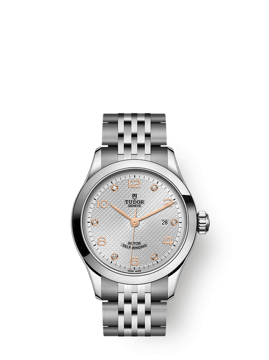 Tudor 1926, Stainless Steel and Diamond-set, 28mm, Ref# M91350-0003