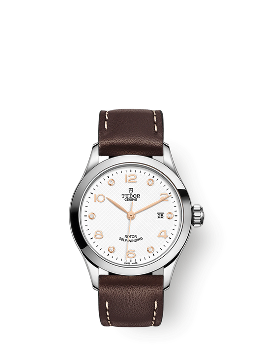 Tudor 1926, Stainless Steel and Diamond-set, 28mm, Ref# M91350-0014
