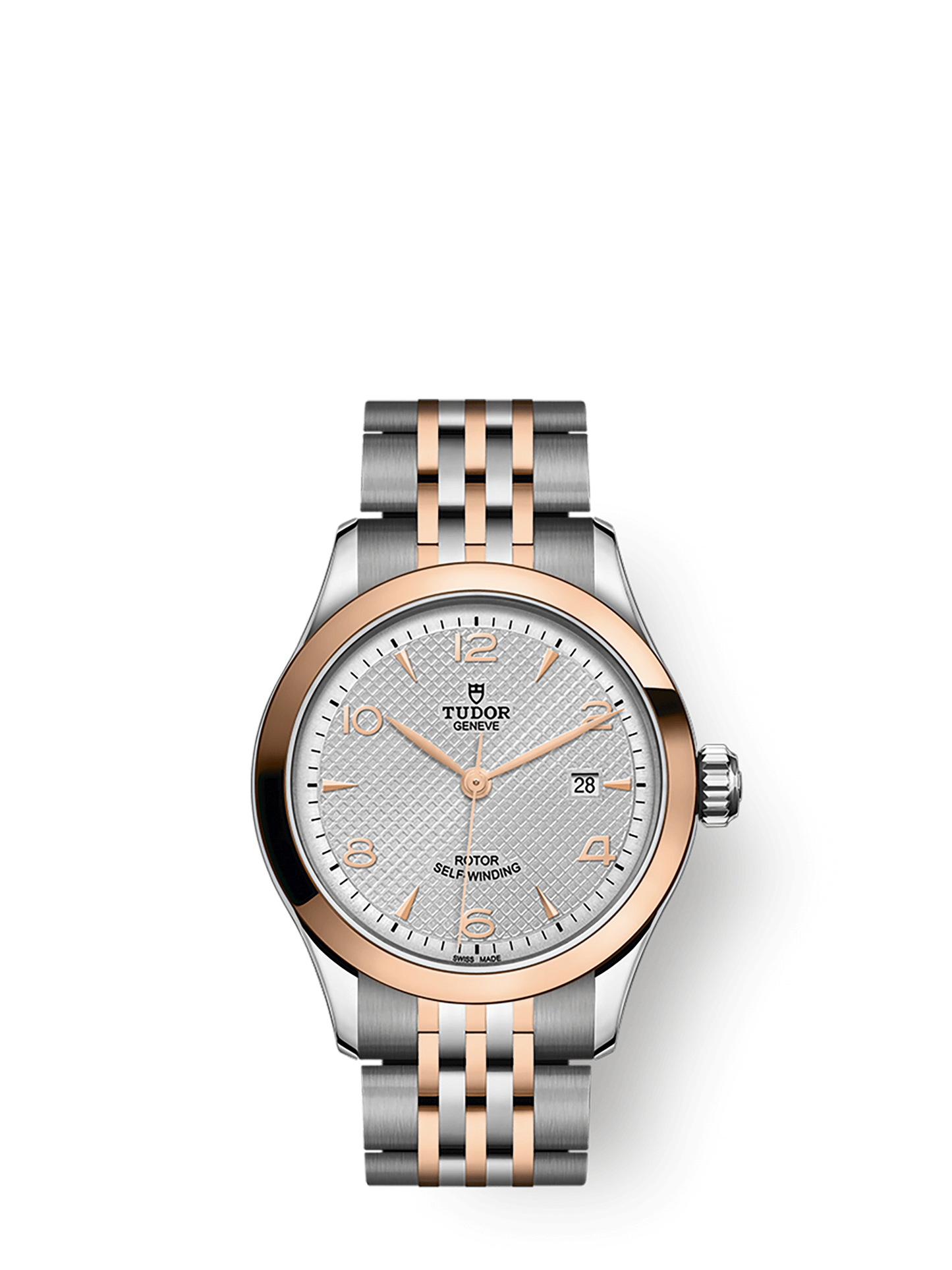 Tudor 1926, Stainless Steel and 18k Rose Gold, 28mm, Ref# M91351-0001