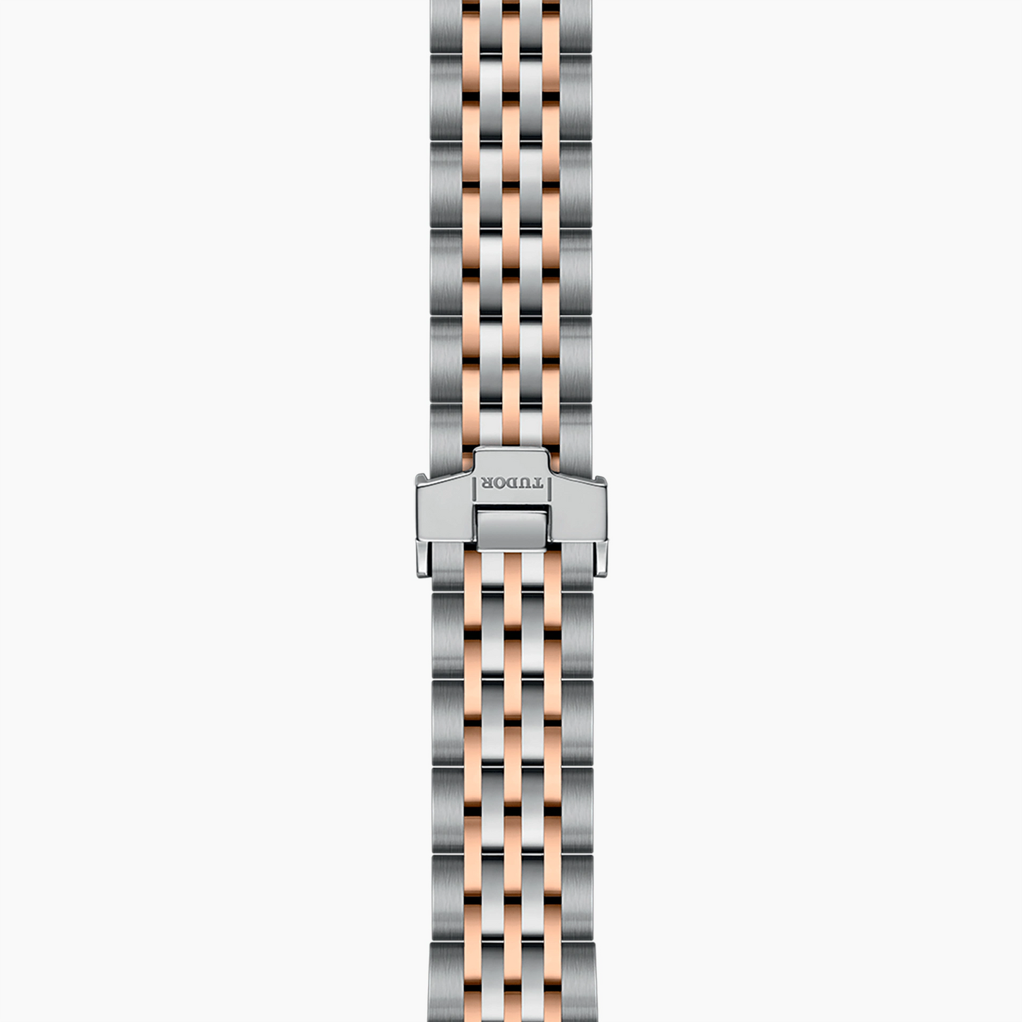 Tudor 1926, Stainless Steel and 18k Rose Gold with Diamond-set, 28mm, Ref# M91351-0011, Bracelet