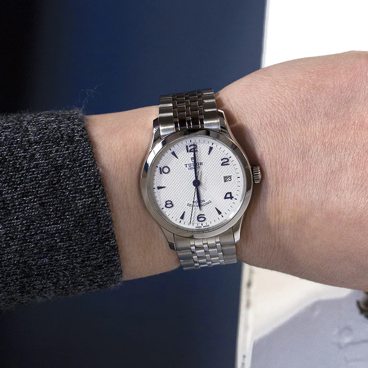 Tudor 1926, Stainless Steel, 36mm, Ref# M91450-0005, Watch on hand