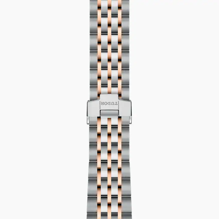 Tudor 1926, Stainless Steel and 18k Rose Gold with Diamond-set, 36mm, Ref# M91451-0011, Bracelet