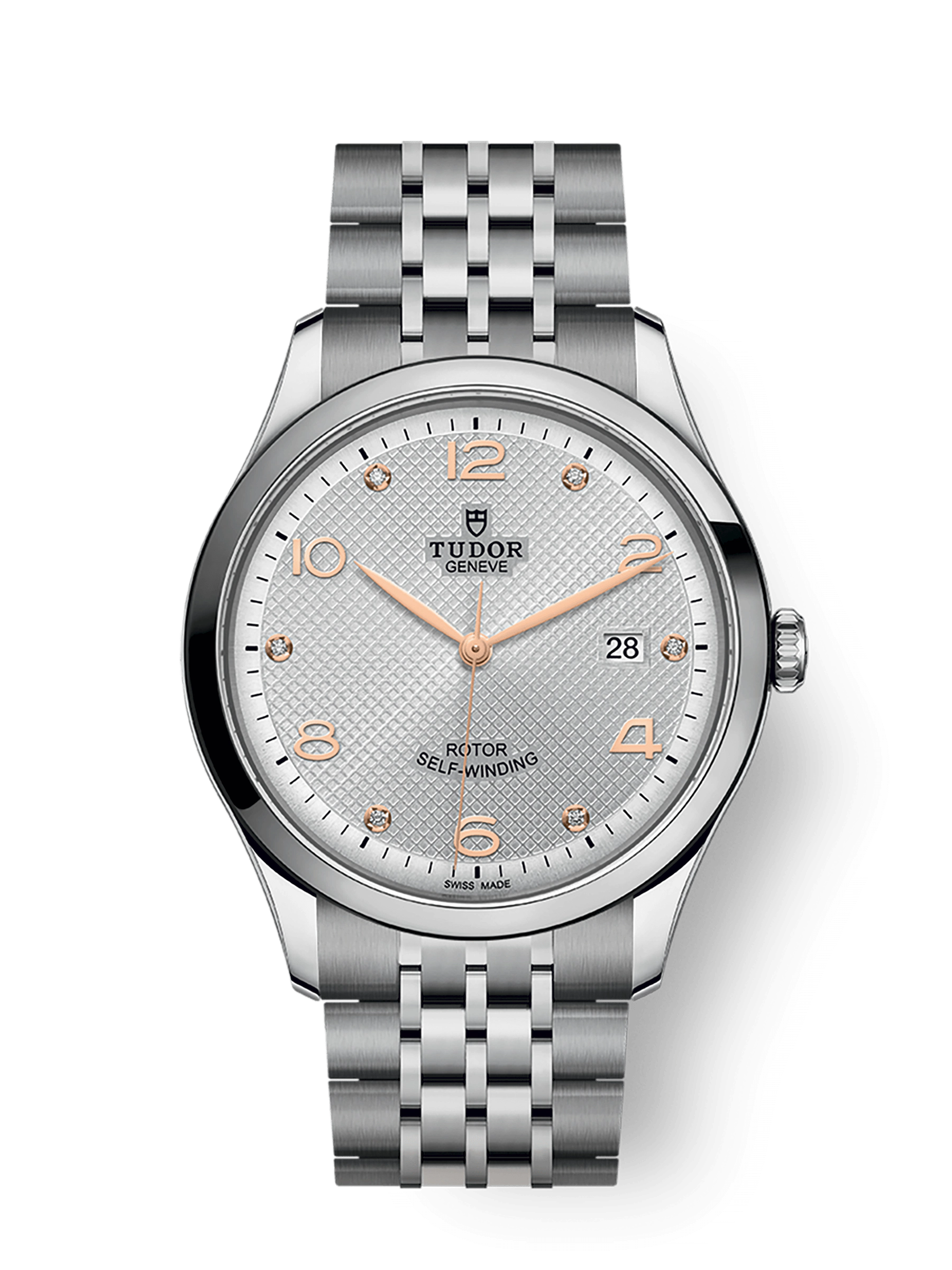 Tudor 1926, Stainless Steel and Diamond-set, 41mm, Ref# M91650-0003
