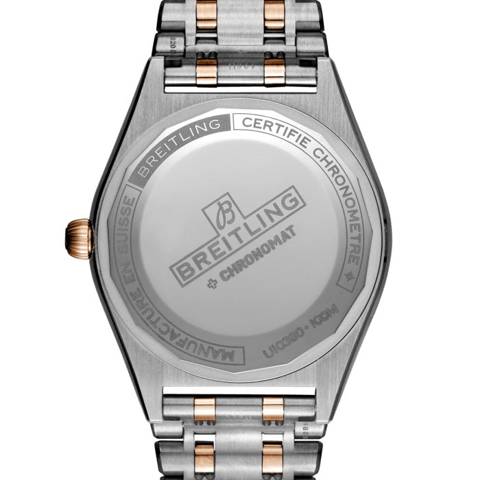 Back Breitling Chronomat Automatic 36 Stainless Steel & 18k Red Gold Ref# U10380101A1U1