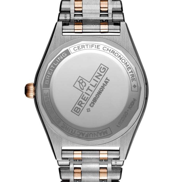 Back Breitling Chronomat Automatic 36 Stainless Steel & 18k Red Gold (Gem-set) Ref# U10380591A2U1