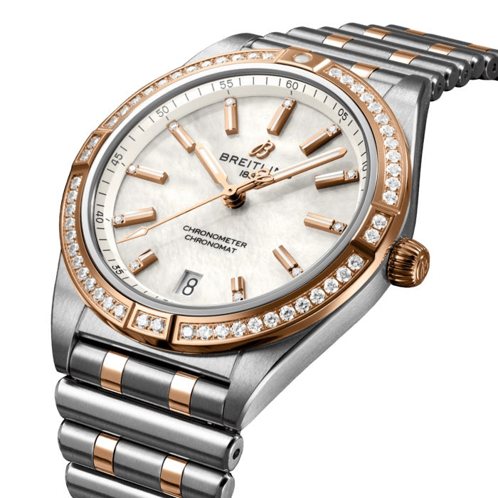 Dial Breitling Chronomat Automatic 36 Stainless Steel & 18k Red Gold (Gem-set) Ref# U10380591A2U1