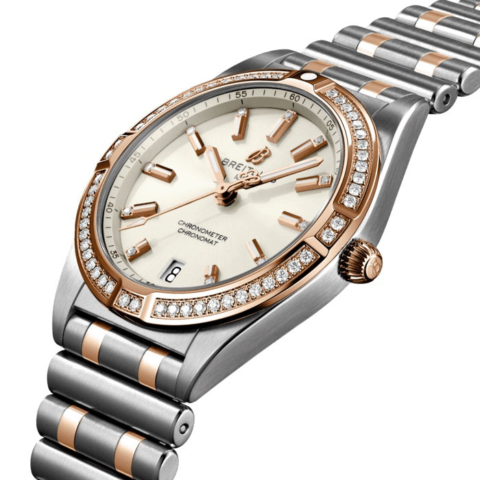 Dial Breitling Chronomat 32 Stainless Steel & 18k Red Gold (Gem-set) Ref# U77310591A1U1