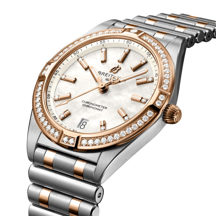 Dial Breitling Chronomat 32 Stainless Steel & 18k Red Gold (Gem-set) Ref# U77310591A2U1