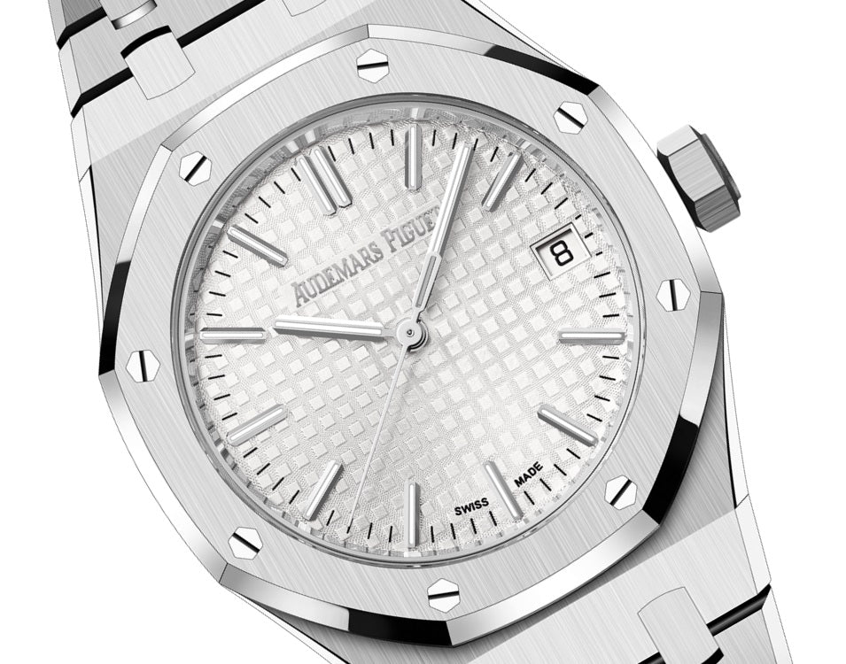Side Audemars Piguet Royal Oak SELFWINDING "50TH ANNIVERSARY" Ref# 15550ST.OO.1356ST.01