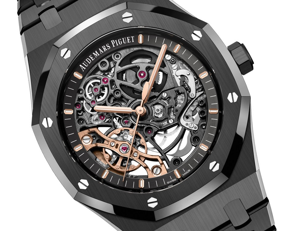 Side Audemars Piguet Royal Oak DOUBLE BALANCE WHEEL OPENWORKED 15416CE.OO.1225CE.01
