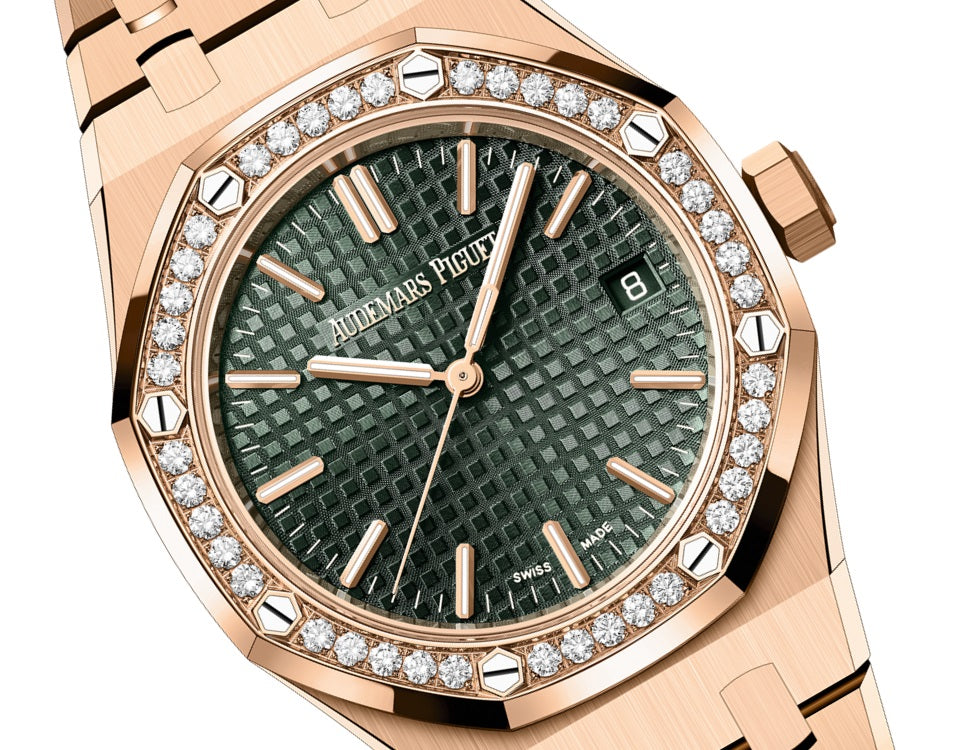 Side Audemars Piguet Royal Oak SELFWINDING "50TH ANNIVERSARY" Ref# 15551OR.ZZ.1356OR.03