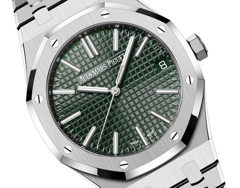 Side Audemars Piguet Royal Oak SELFWINDING "50TH ANNIVERSARY" Ref# 15510ST.OO.1320ST.04