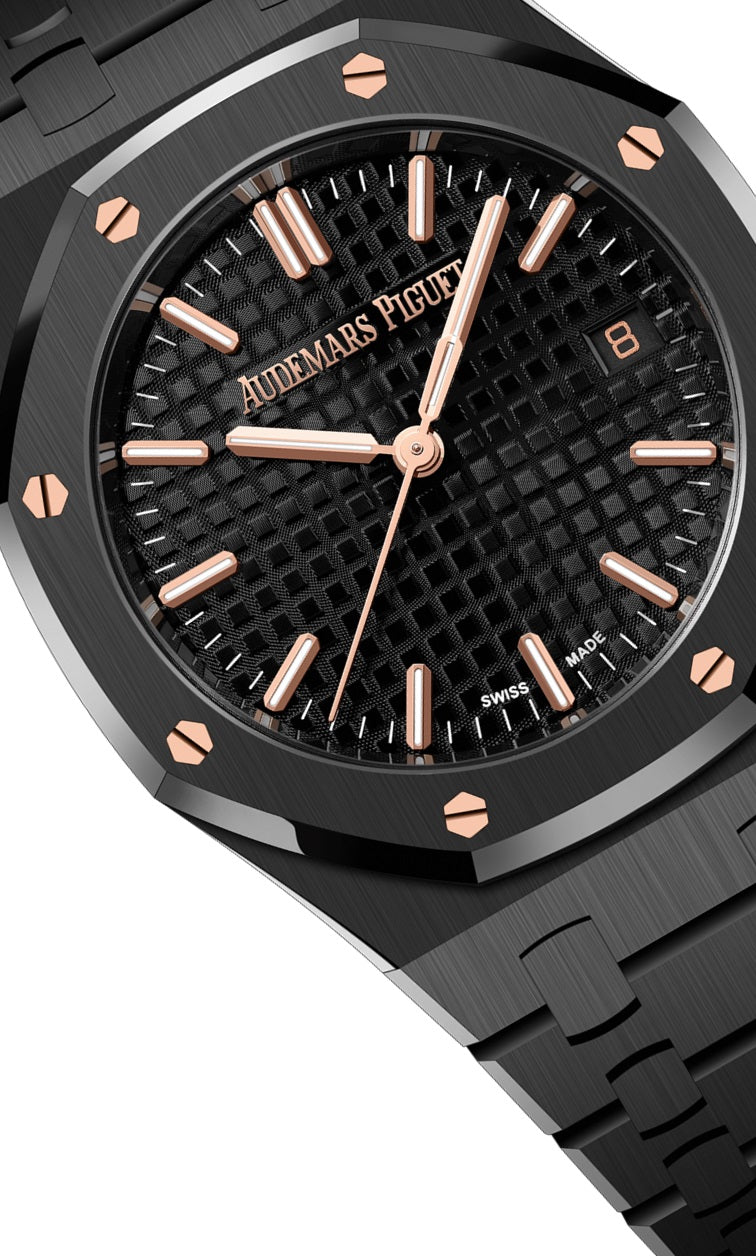 Side Audemars Piguet Royal OAK SELFWINDING "50TH ANNIVERSARY" Ref# 77350CE.OO.1266CE.01.A