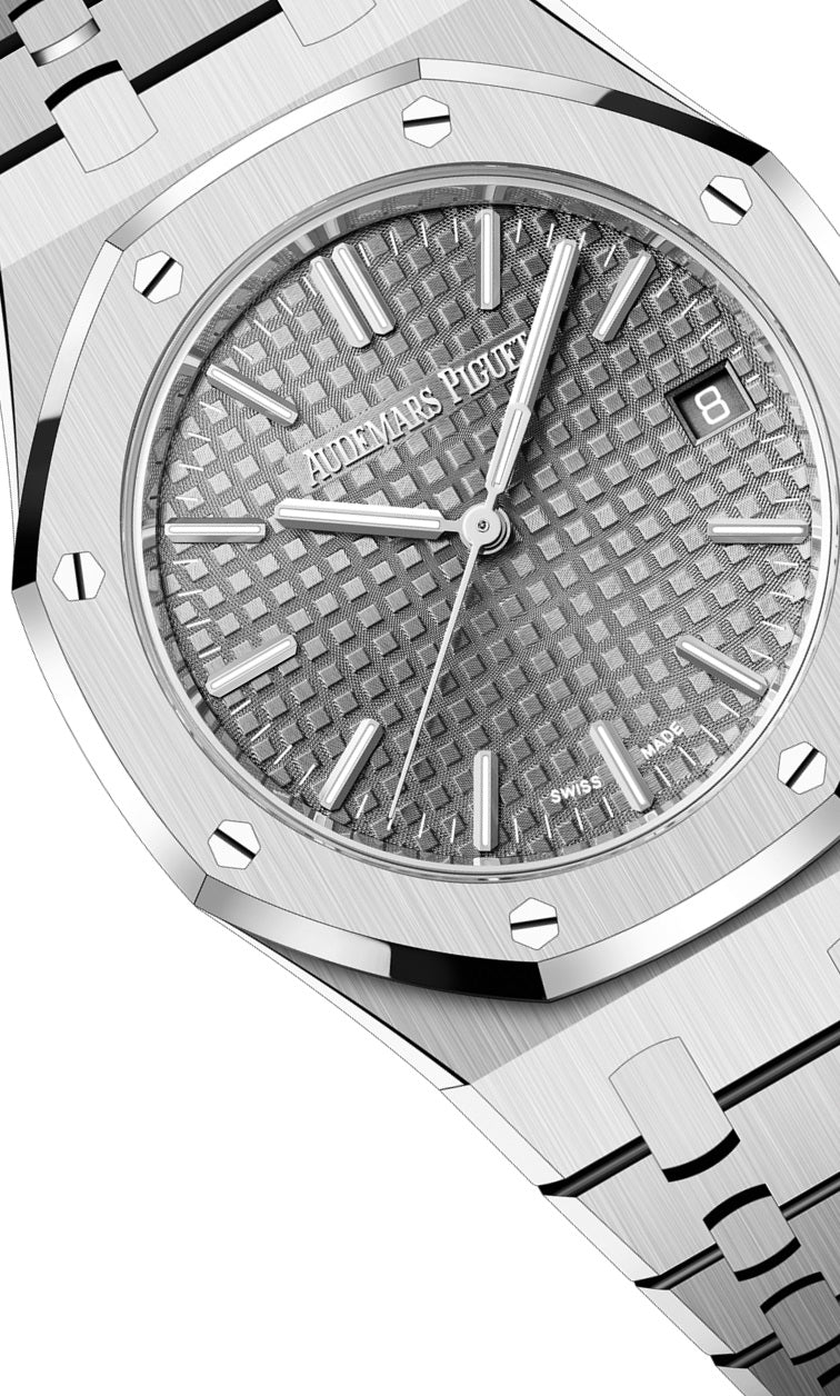 Side Audemars Piguet Royal Oak SELFWINDING "50TH ANNIVERSARY" Ref# 15550ST.OO.1356ST.03