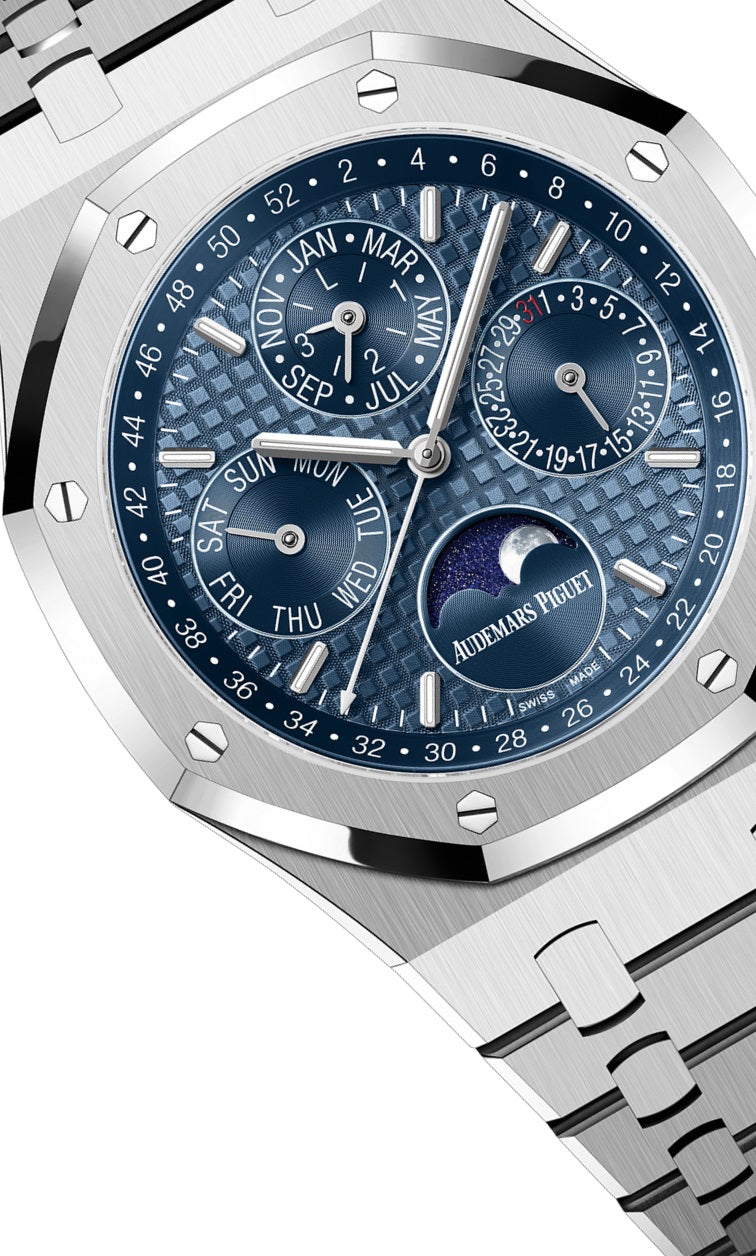 Side Audemars Piguet Royal Oak PERPETUAL CALENDAR Ref# 26574ST.OO.1220ST.03