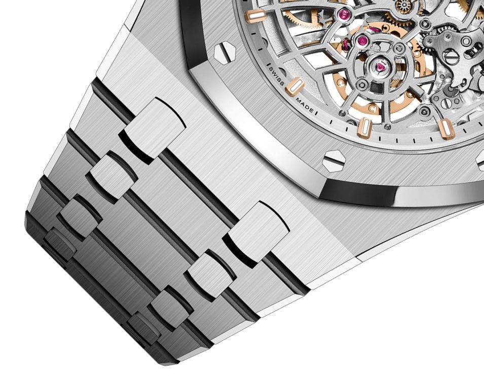Bracelet Audemars Piguet Royal Oak "JUMBO" EXTRA-THIN OPENWORKED "50TH ANNIVERSARY" Ref# 16204ST.OO.1240ST.01