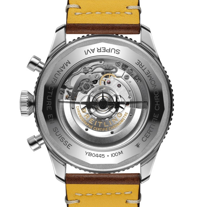 Back Breitling Avi B04 Chronograph Gmt 46 Stainless Steel Ref# YB04451A1B1X1